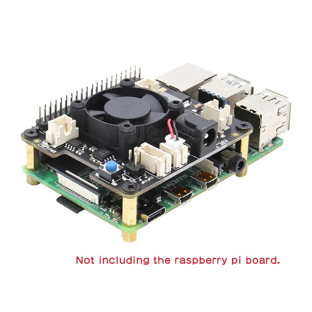 Raspberry Pi X710 плата управления питанием с безопасным выключением, широким входом напряжения(6 в до 36 В) для Raspberry Pi 4 Модель B/Pi 3B+/3B