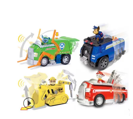 

Paw Patrol Dog Anime Figure Children Christmas Gift Pull Back Car Canine Vehicle Action Figures Deformed Boy Child Toy Birthday