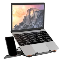 Настольный охлаждающий держатель для ноутбука, держатель для телефона, регулируемая подставка для ноутбука, планшета, подставка для ноутбука