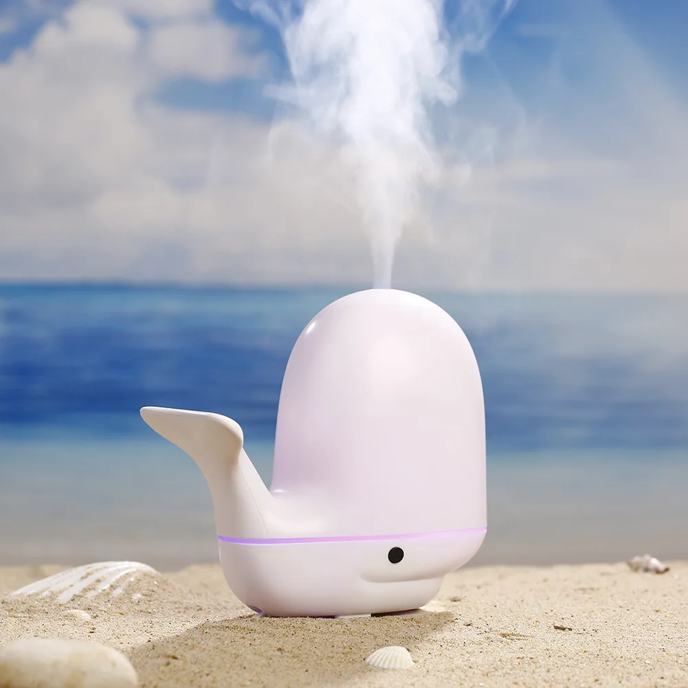

Whale Ultrasonic Cartoon Colorful Pat Night Light for Home & Office Use Customizable New Style Creative Aroma Diffuser