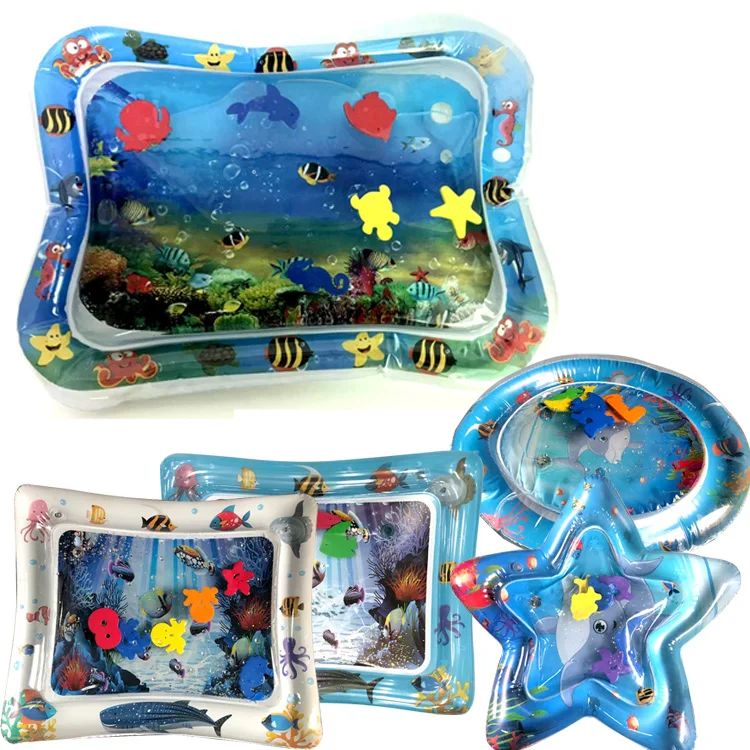 

Baby Water Cushion Kids Water Play Mat Toys Inflatable Thicken PVC Playmat Toddler Fun Activity Water Mat Patted Pad Play Center