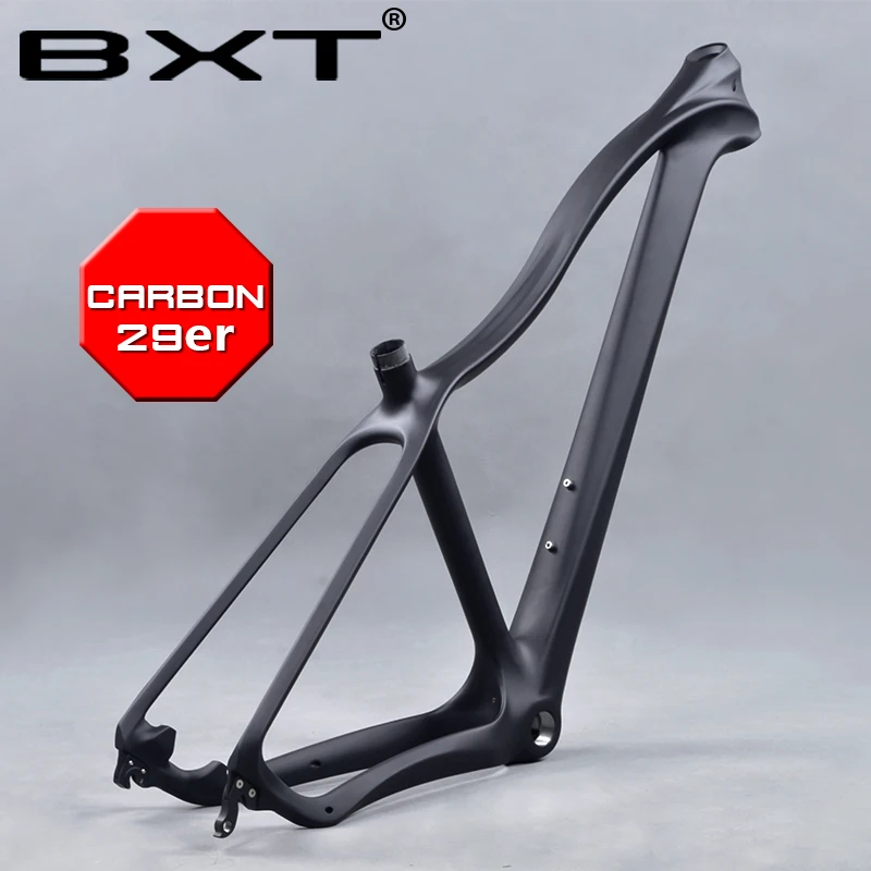 

BXT carbon frame mtb 29er bike frame type XC mountain bicycle frame disc brake rear spacing 135*9mm mtb frame 29 Hard tail BSA