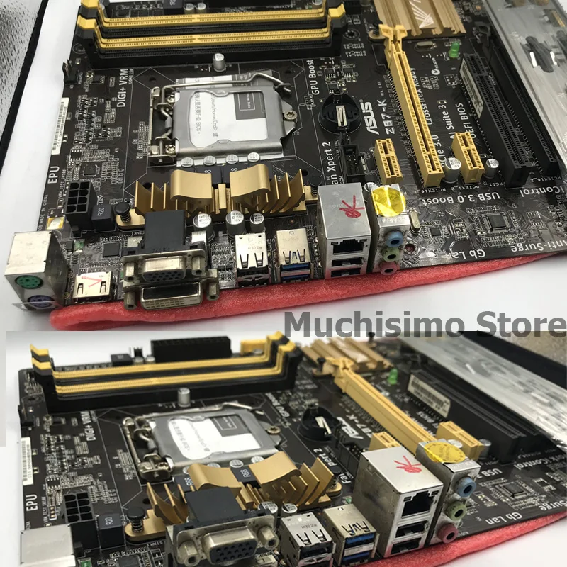 LGA 1150 DDR3 ASUS Z87-K материнская плата для рабочего стола Intel Z87 Cpu Core i7/i5/i3 32 Гб PCI-E 3,0 USB3.0 оригинальная б/у Z87-K материнская плата ATX