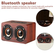 Деревянный беспроводной bluetooth-динамик Портативный hifi ударный бас-динамик Boombox Buetoot для iPhone для samsung для Xiaomi