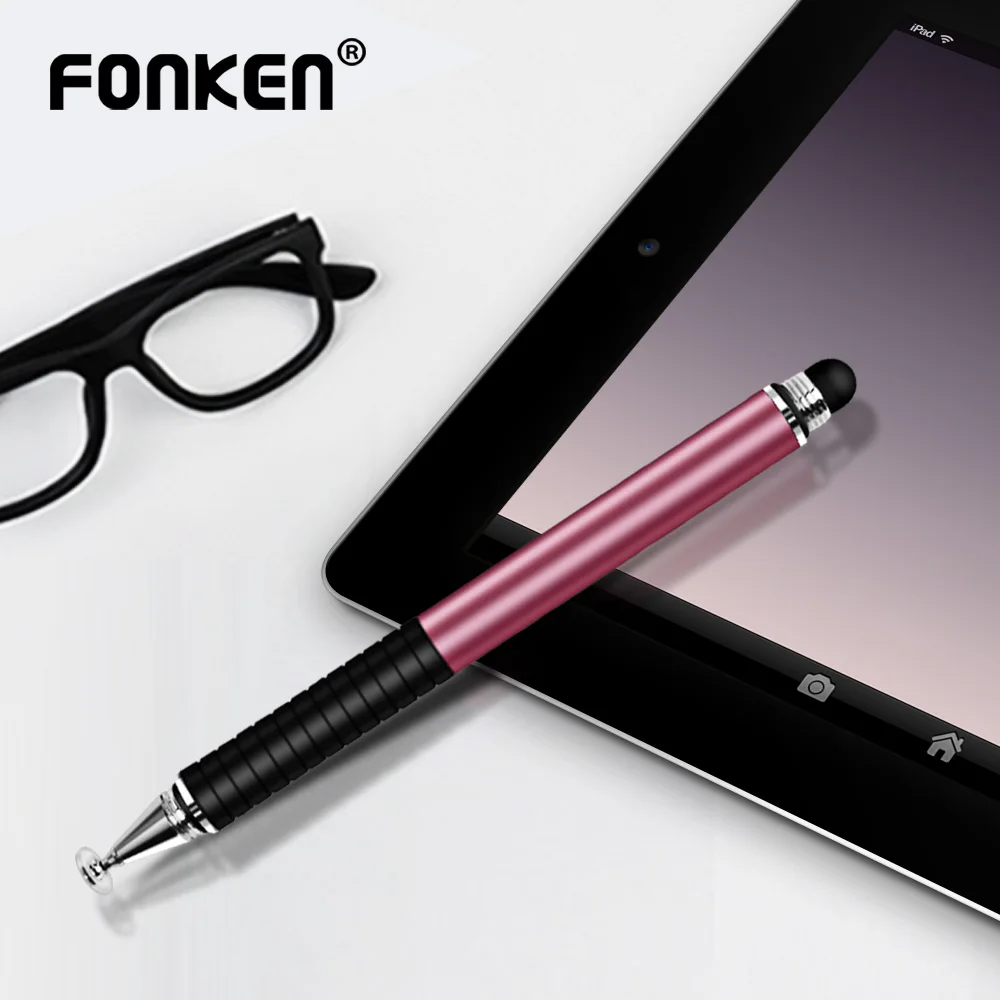 FONKEN-lápiz óptico 2 en 1 Universal para tableta, lápiz capacitivo, pantalla táctil, para iPad Pro, teléfono inteligente y Android ► Foto 3/6