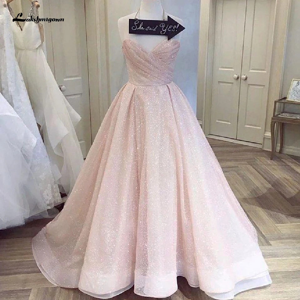 Gaun Lalang Glitter Tulle Blush Pink 