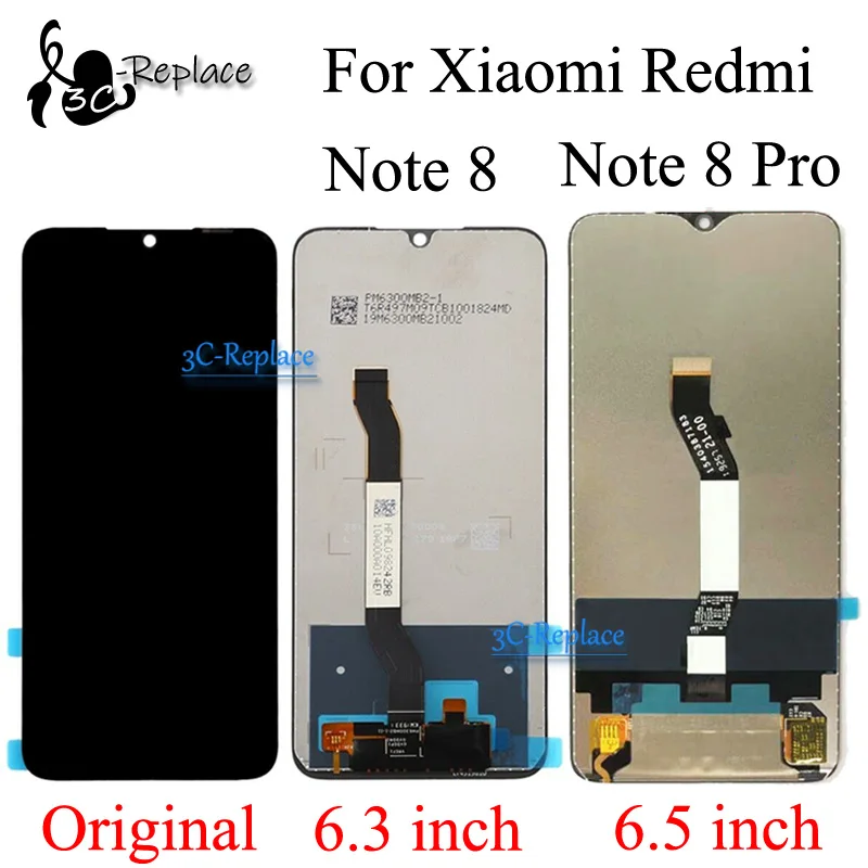 Оригинальный ЖК-дисплей для Xiaomi Redmi Note 8 Note8 / Pro Global сенсорный экран дигитайзер в
