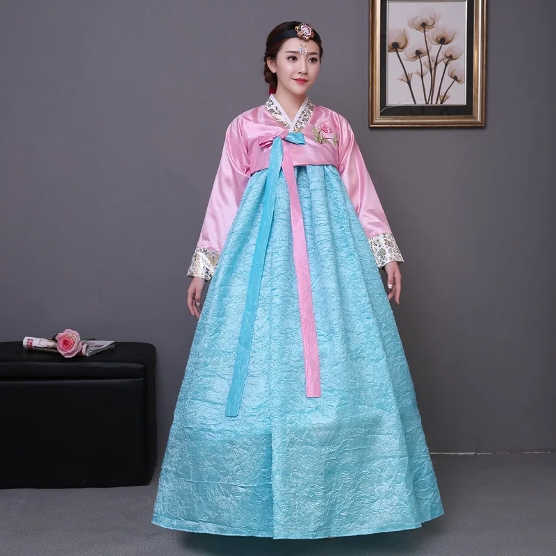

Hanbok Traditional Femme Korea Style Dress Princess Cosplay Costume Women Performance Elegant Wedding Dance Outfit Asian Clothes