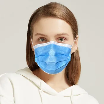 

50pcs Disposable Masks Dust-proof Face Adult Mask With Elastic Earloop Mouth Muffle Unisex Faceshield Mascarilla