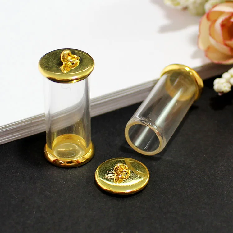 5 шт 30X12/40X20 мм стеклянный тюбик бутылочка с двумя металлическими крышками пустое стекло ожерелье с дизайном «Глобус» кулон Diy Поиск