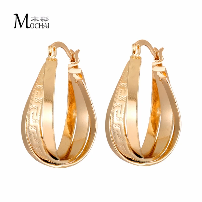 Женские серьги кольца в Корейском стиле Винтажные висячие с геометрическим