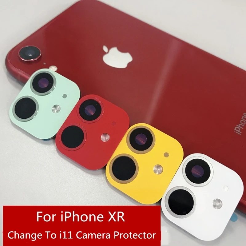 Металлическая защитная крышка для объектива камеры алюминий iPhone XR поддельные