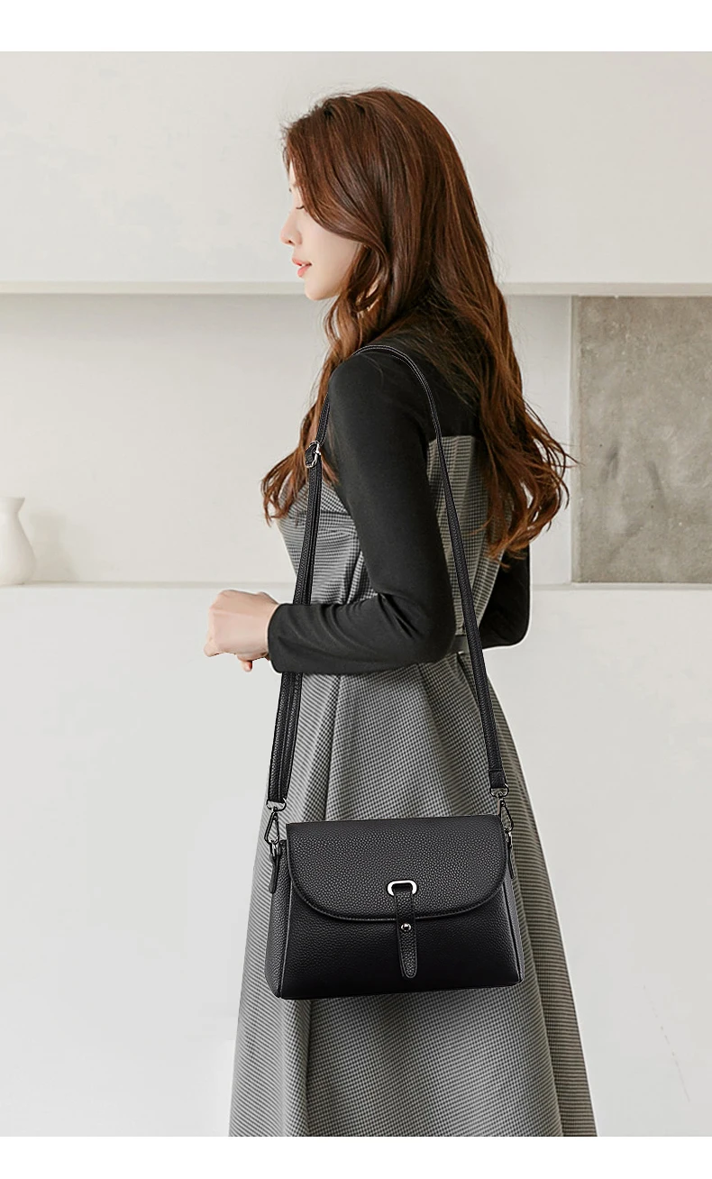 Hoge kwaliteit lederen handtassen damestassen merk vrouwelijke crossbody ontwerper natuurlijke koeienhuid vrouw schoudertas_voghion.com