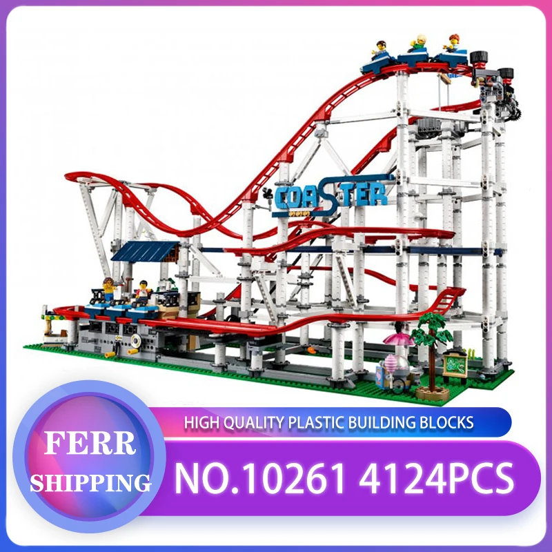 

The Roller Buidling Blocks Bricks lEGOED Coaster Compatible 15039 Creator 10261 Model Set Educational Toy Christmas For Children