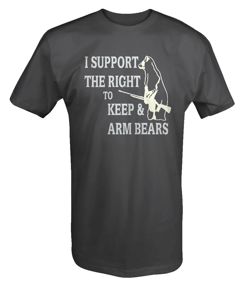 2019 г. лидер продаж футболка из 100 и хлопка с надписью support The Right To Keep & Arm Bears забавным