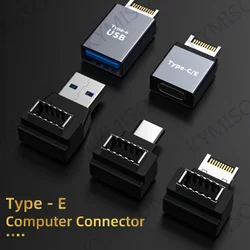 Desktop Computer Motherboard Cable Adapter Connector USB 3.1 Front Panel Header Type C to Type E Expansion Plug Converter