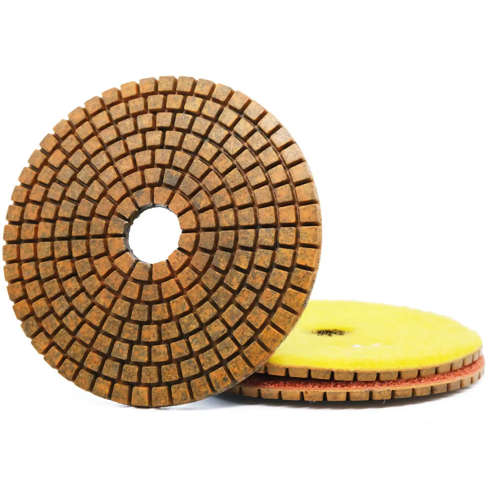 3Pcs/Set 4 Inch 100mm Diamond Metal Bond Polishing Pads For Dry and Wet