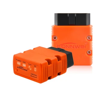 

KW902 ELM327 V1.5 Bluetooth OBD2 Scanner 12V CAN-BUS KW902 Car Fault Code Diagnostic Reader for Android Orange Color