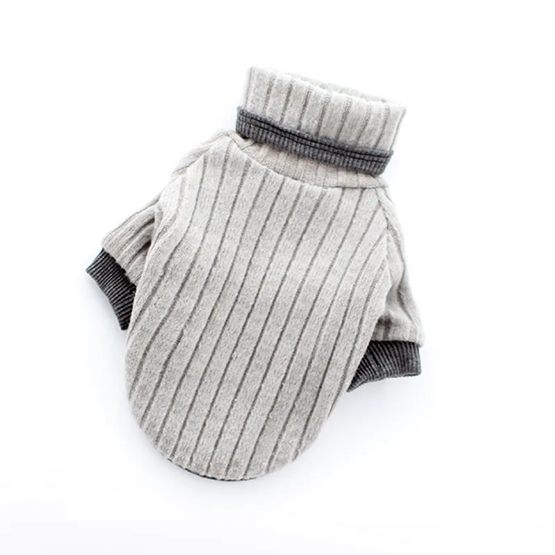 새로운 터틀넥 개 스웨터 따뜻한 니트 풀오버 테디 Bichon 불독 가을 겨울 디자이너 개 옷 Homewear 의상