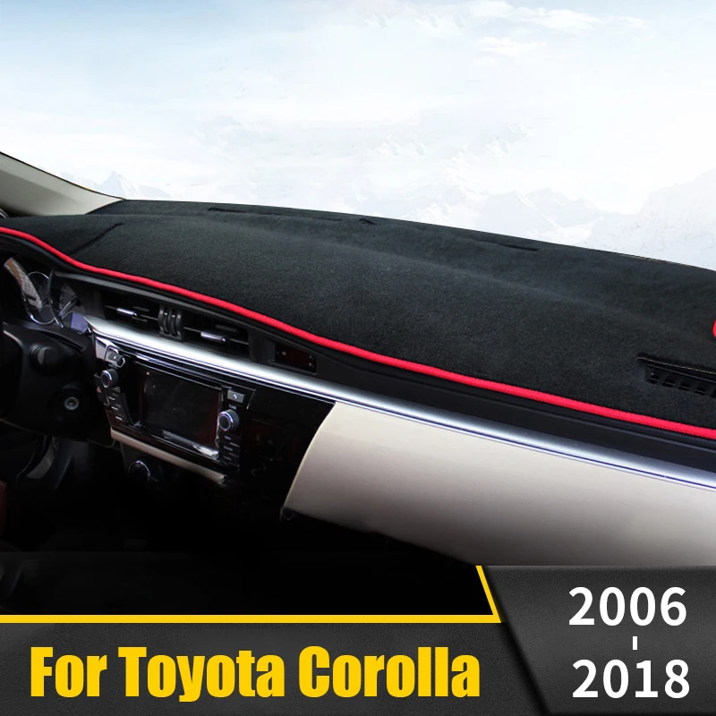 Для Защитные чехлы для сидений сшитые специально Toyota Corolla 2006 2012 2013 2014 2015 2016 2017 2018 LHD/RHD приборной панели