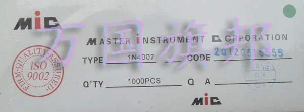 Выпрямитель диод MIC длинные ноги IN4007 1 n4007 только 26 1000 юаней