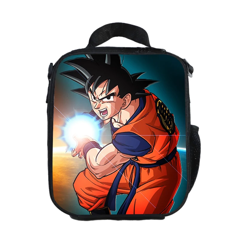 WCB-QLZ43 Аниме «Жемчуг дракона» "Ланч-бокс" Goku Saiyan контейнер для еды для хранения коробки, футляр контейнер органайзер для мальчиков и девочек, сумка для обеда - Цвет: WCB-QLZ43