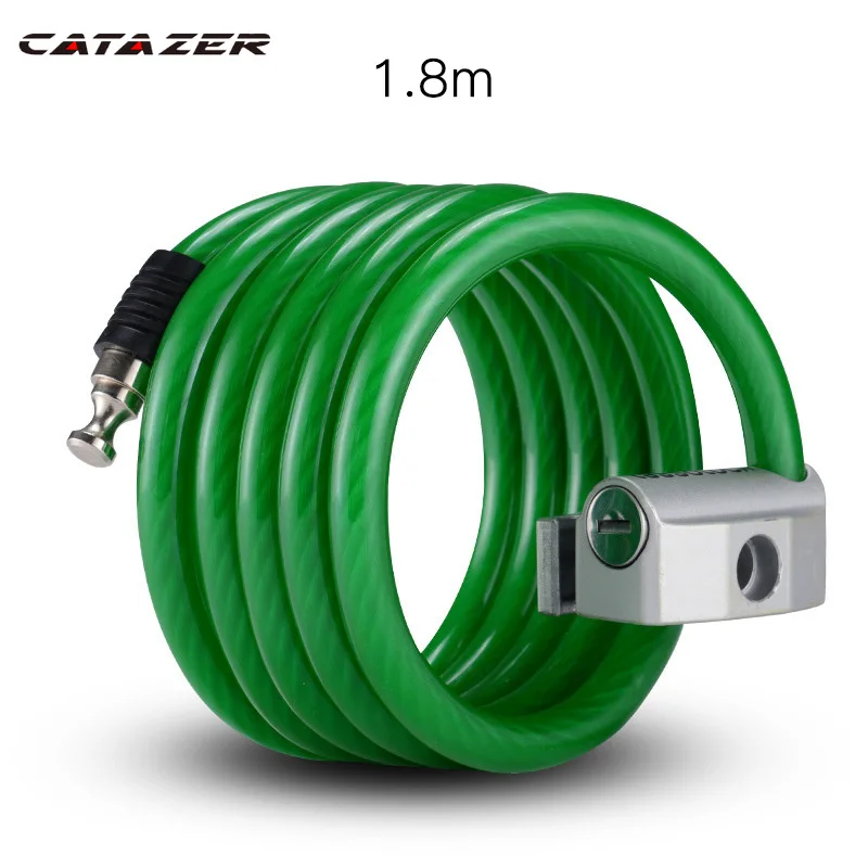 

Уличный велосипедный замок 1,8 м, металлический Противоугонный замок с электрическим кабелем, велосипедные аксессуары, усиленный замок для горного и дорожного мотоцикла