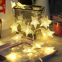 

LED Solar Star String Lights Xmas Waterproof Fairy Lights with 8 Mode Outdoor Lights String for Garden Lawn Christmas Decoration