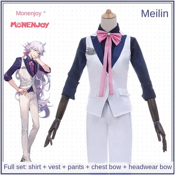 

Fate Grand Order Merlin Cosplay Costume Outfit Men's Suit Uniform FGO Moon Girlfriend Merlin Halloween Costumes for Men Adult