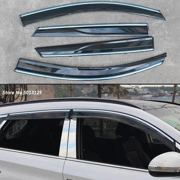 

Car Window Visor Door Rain Sun Shield Side Windows Cover Trim Auto Accessories For Hyundai Tucson 2015 2016 2017 2018