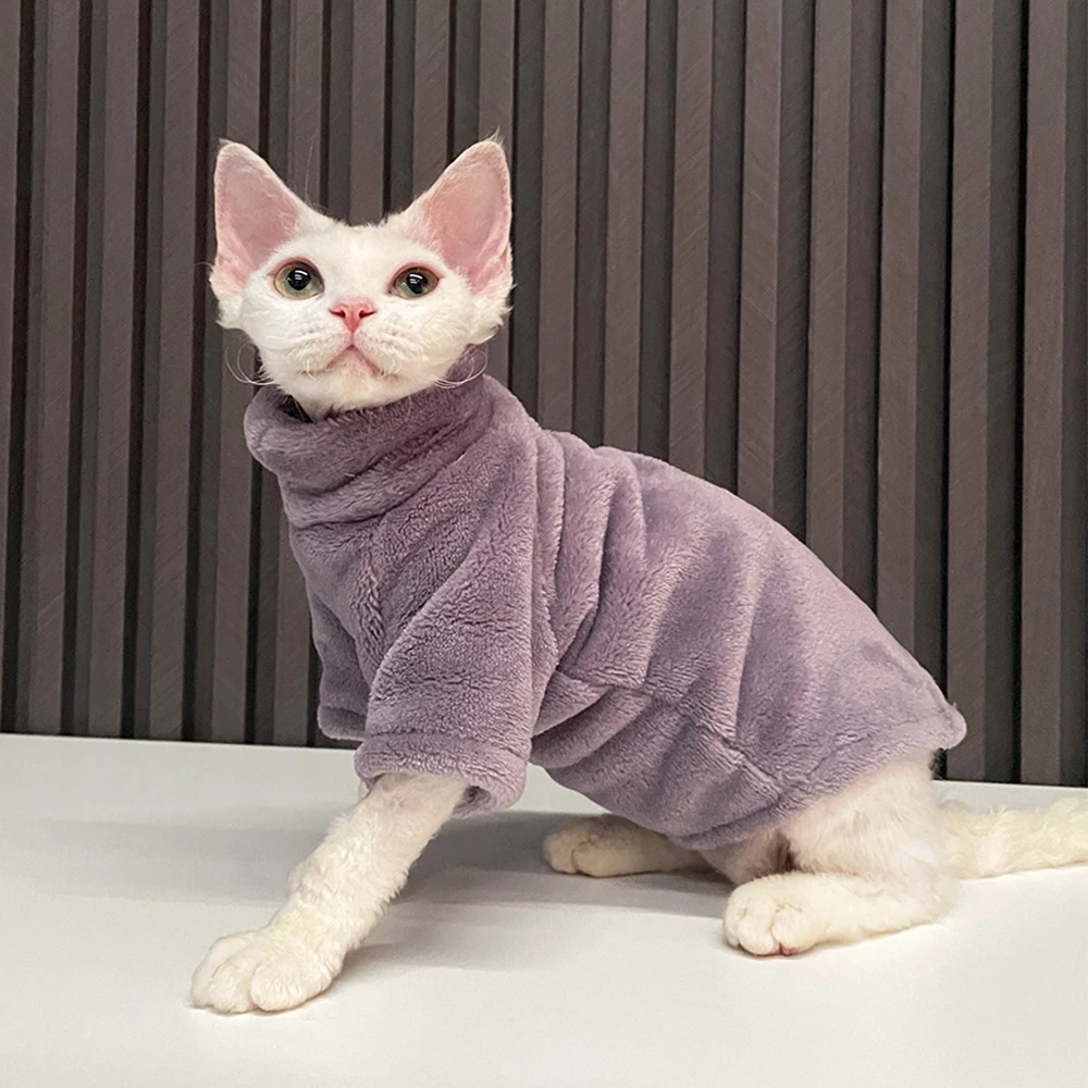 Sudadera Con Capucha Para Gato Sphynx - Forro Polar Cálido, Elástica Y Cómoda, Talla Mediana Para Razas Pequeñas/medianas
