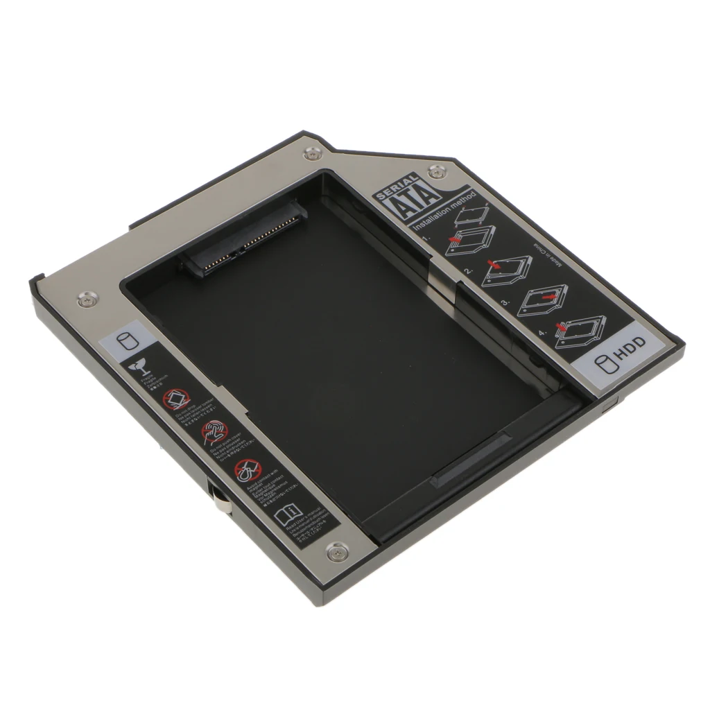 SATA 2nd 2.5'' HDD Hard Drive Caddy For ThinkPad T400 T500 R400 With 4 Screws