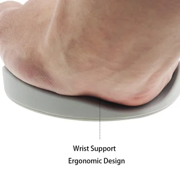 

Mouse Pad Wrist Rest Support Ergonomic Silicon Gel Non-Slip Streamline Support Mat Computer Mouse Pad