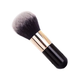 

Blush Brush Professional Foundation Brush Round Head Face Mineral Powder Brush with Wood Handle Cosmetics Make Up Tool Black