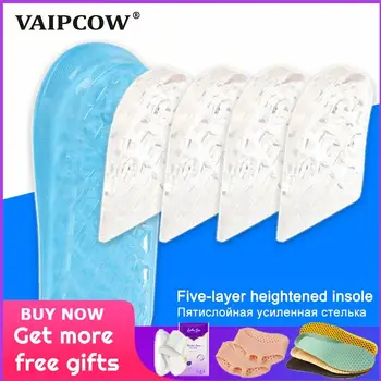 

VAIPCOW Silicone Gel Height increase Insole Elevator insoles Soles for shoes Men and Women Shoe foot pad inserts