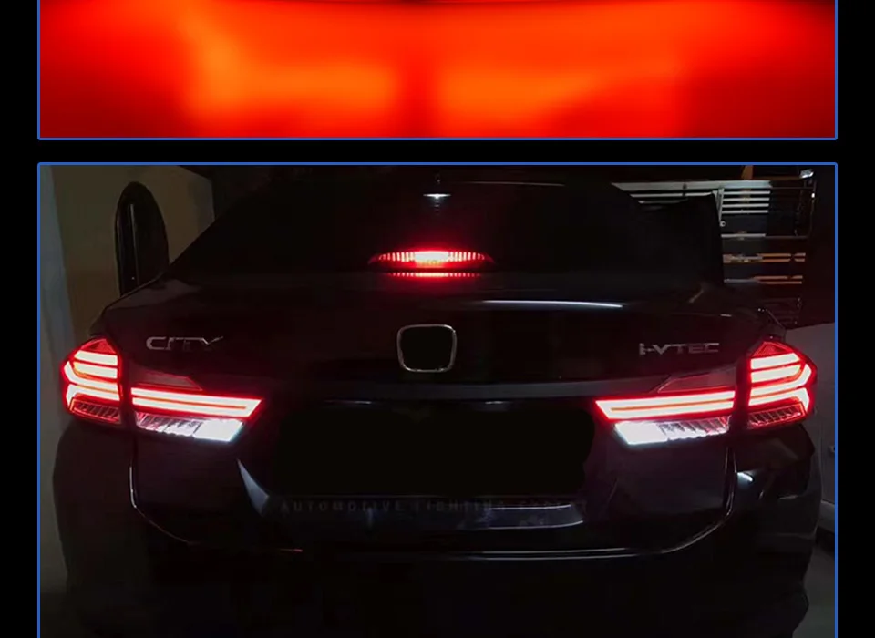 Задний фонарь для автомобиля Honda City- City светодиодный задний фонарь Противотуманные фары Дневные ходовые огни DRL тюнинг автомобильные аксессуары