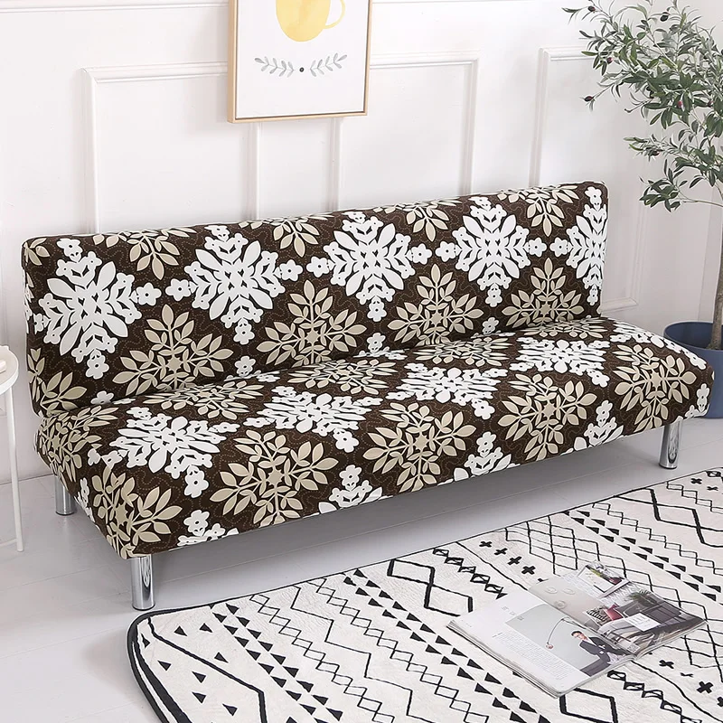 Универсальный размер Печатный чехол для дивана безрукавные эластичные Чехлы для дивана большой размер Складное Сиденье Slipcover стрейч Чехлы дешевые