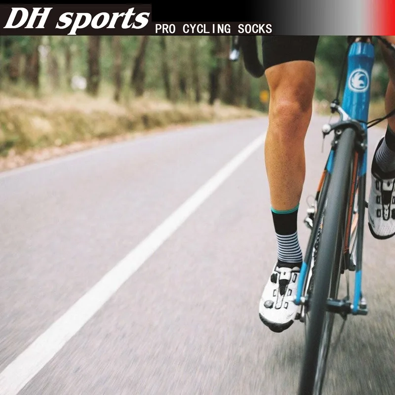 Полосатые спортивные велосипедные носки для мужчин и женщин мужские футбольные