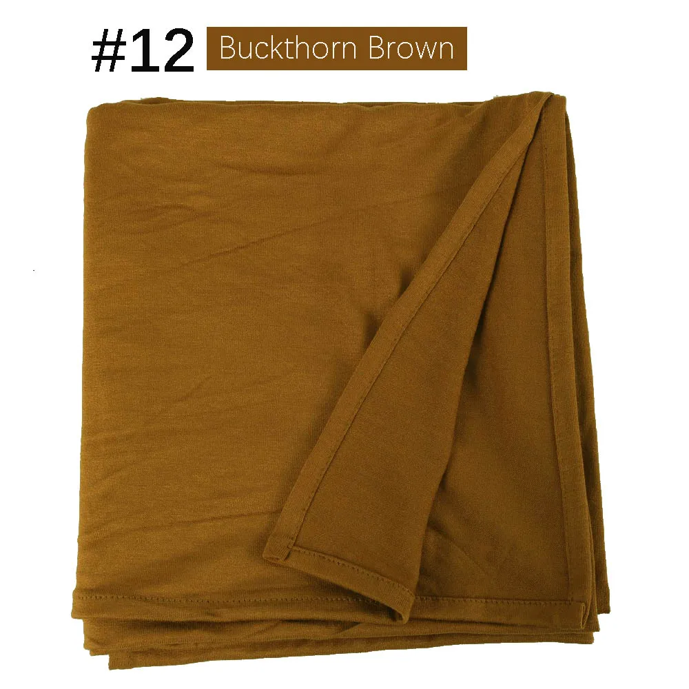 Muslim Women Premium Instant Cotton Jersey Hijab Scarf Jersey Hijabs Scarves With Hoop Pinless HeadScarves 53 colors
