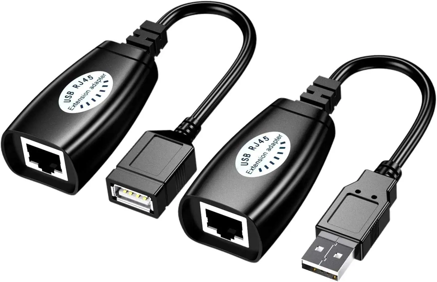 USB через RJ45 удлинитель Cat5 Cat5e Cat6 кабель Соединительный адаптер длиной до 150 футов |