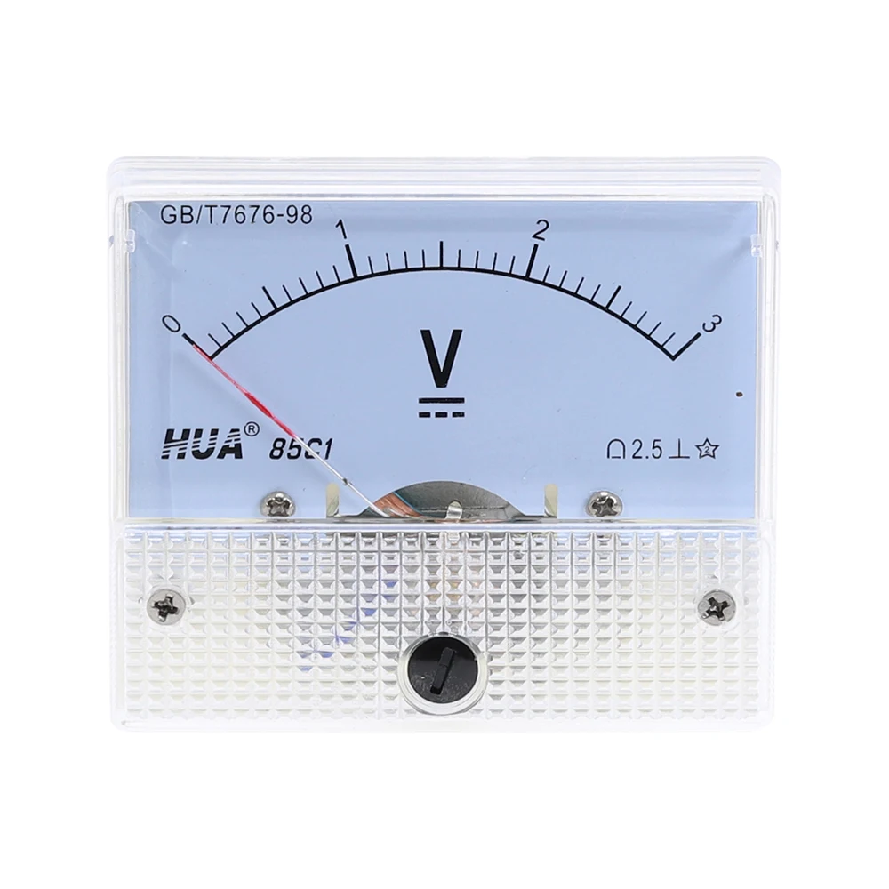 DC Аналоговый Панель вольт Напряжение метр 85C1 DC 30V Вольтметр Манометр 1V 2V 3V 5V 10V 15V 20V 30V с алюминиевой крышкой, 50В 75V 150 в механический Напряжение метр