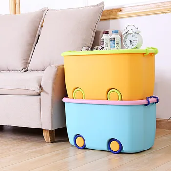 

Extra Large Children's Toy Storage Box Cartoon Plastic Turnover Storage Box Snack Box Storage Box