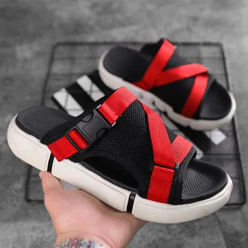 

Men Sandals Gladiators Casual Roman Shoes Outside Breathable Mens Sandals Summer Comfortable Light Alias Hombre Plus Size 45