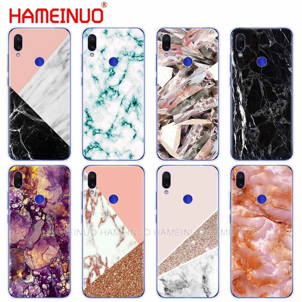 

silicon phone cover case for xiaomi mi 9 SE 9t PRO CC9 SE A3 Lite redmi NOET 7 7S PRO 7A redmi go k20 pro y3 Scrub Marble Stone