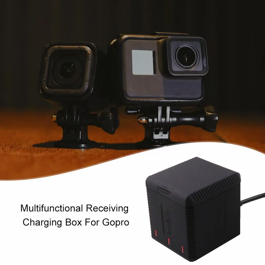 Gopro Hero5 6 Hero7 многофункциональный тип хранения зарядное устройство три зарядки и зарядки линии