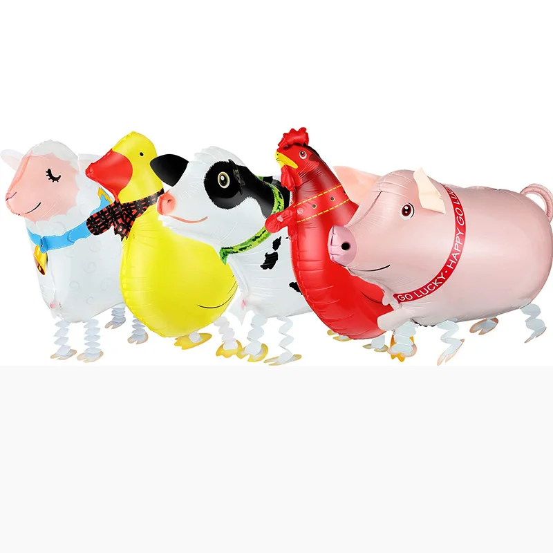 Animal Balloon Boy Girl barnyard Farm themed first 1st 2nd 3rd 4th Birthday Bbq Party baby shower Thanksgiving decoration gift | Дом и сад