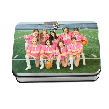 

Kpop TWICE 2020 Season's Greetings Polaroid Photo Lomo Cards K-POP TWICE Momo Tzuyu Fans Collection Gifts Metal Box 40Pcs/Box