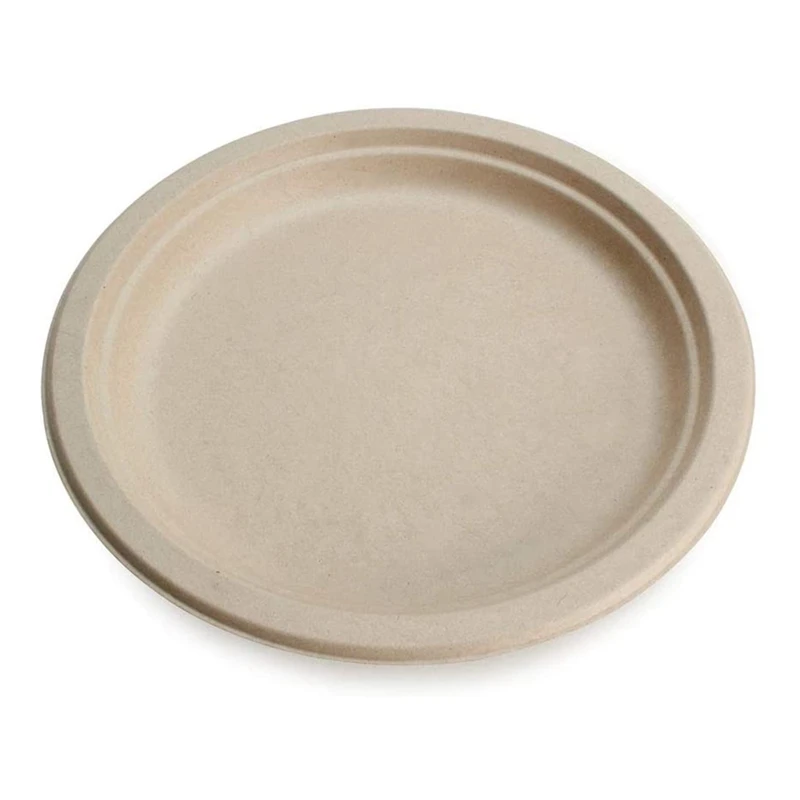 Disposable Biodegradable Disposable Plates  Biodegradable Paper Plates - 9  Inch - Aliexpress