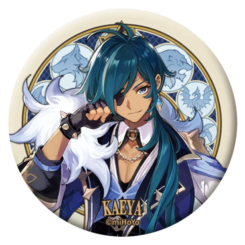 Free Shipping 58mm Online Game Genshin Impact Brooch Pin Cosplay Badge Accessories For Clothes Backpack Decoration gift