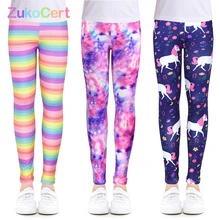 Girls Leggings Travel Clothes Computer-Printing Casual-Wear Outdoor Student for Pants